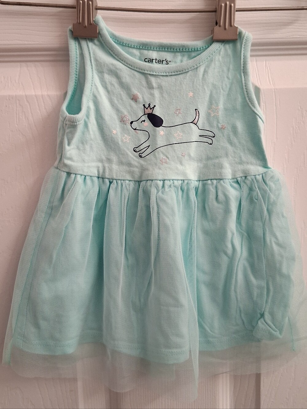 Carters Mint Dog Top 3 Months
